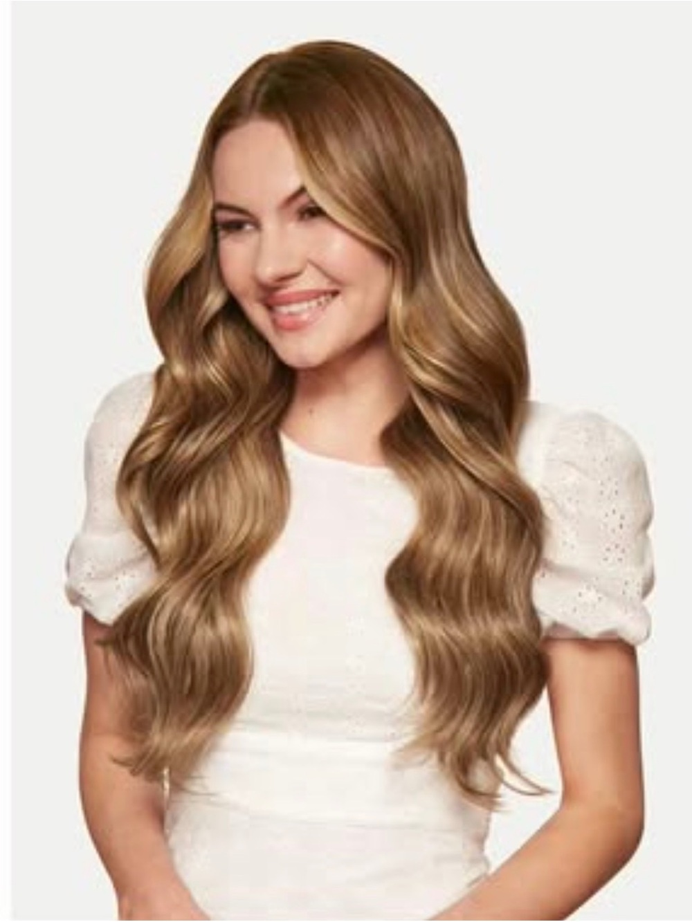 NWOT Luxy hair 20 inch halo chestnut brown with highlights 180g